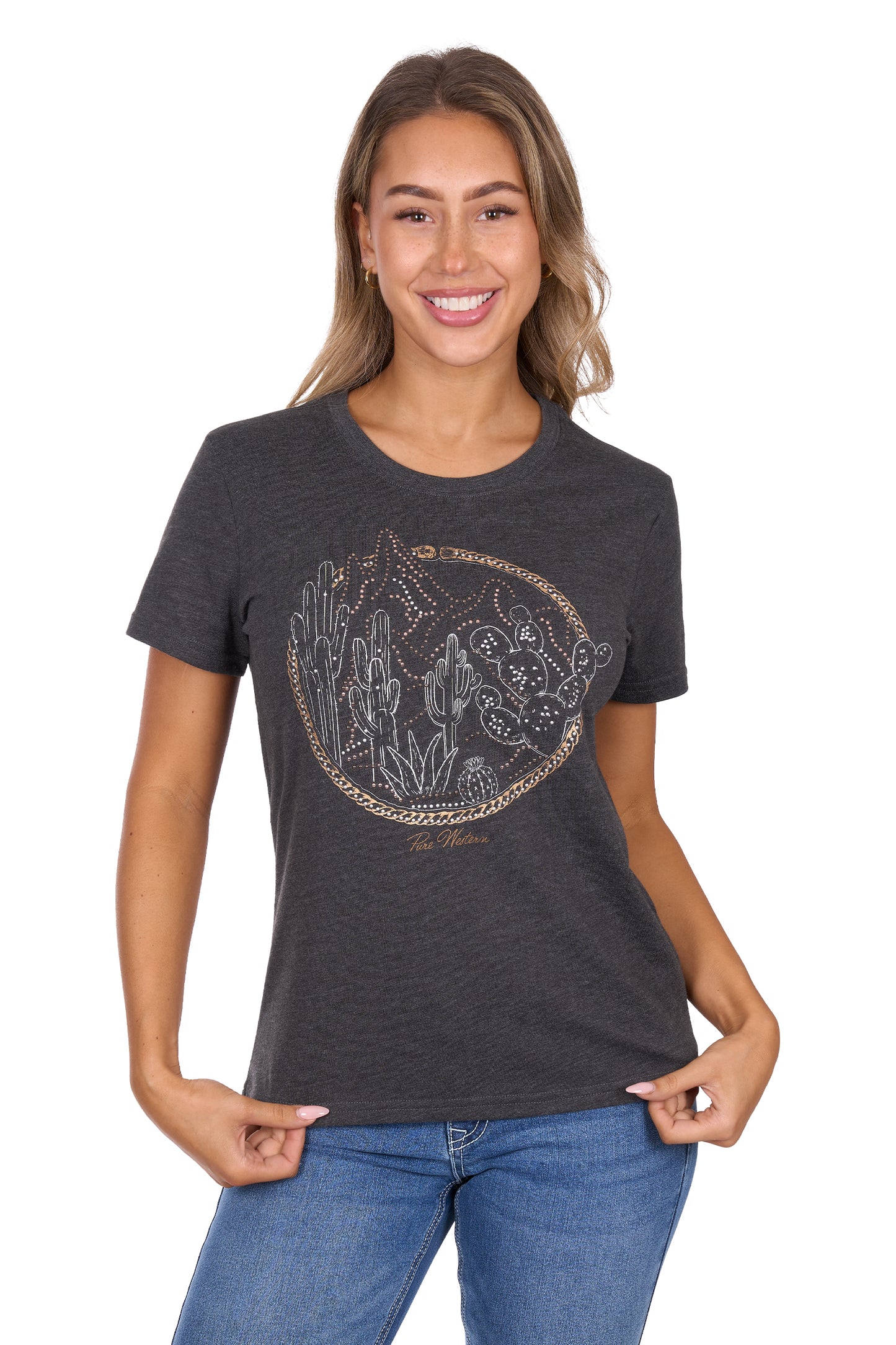 Pure Western Womens Destiny Short Sleeve Tee