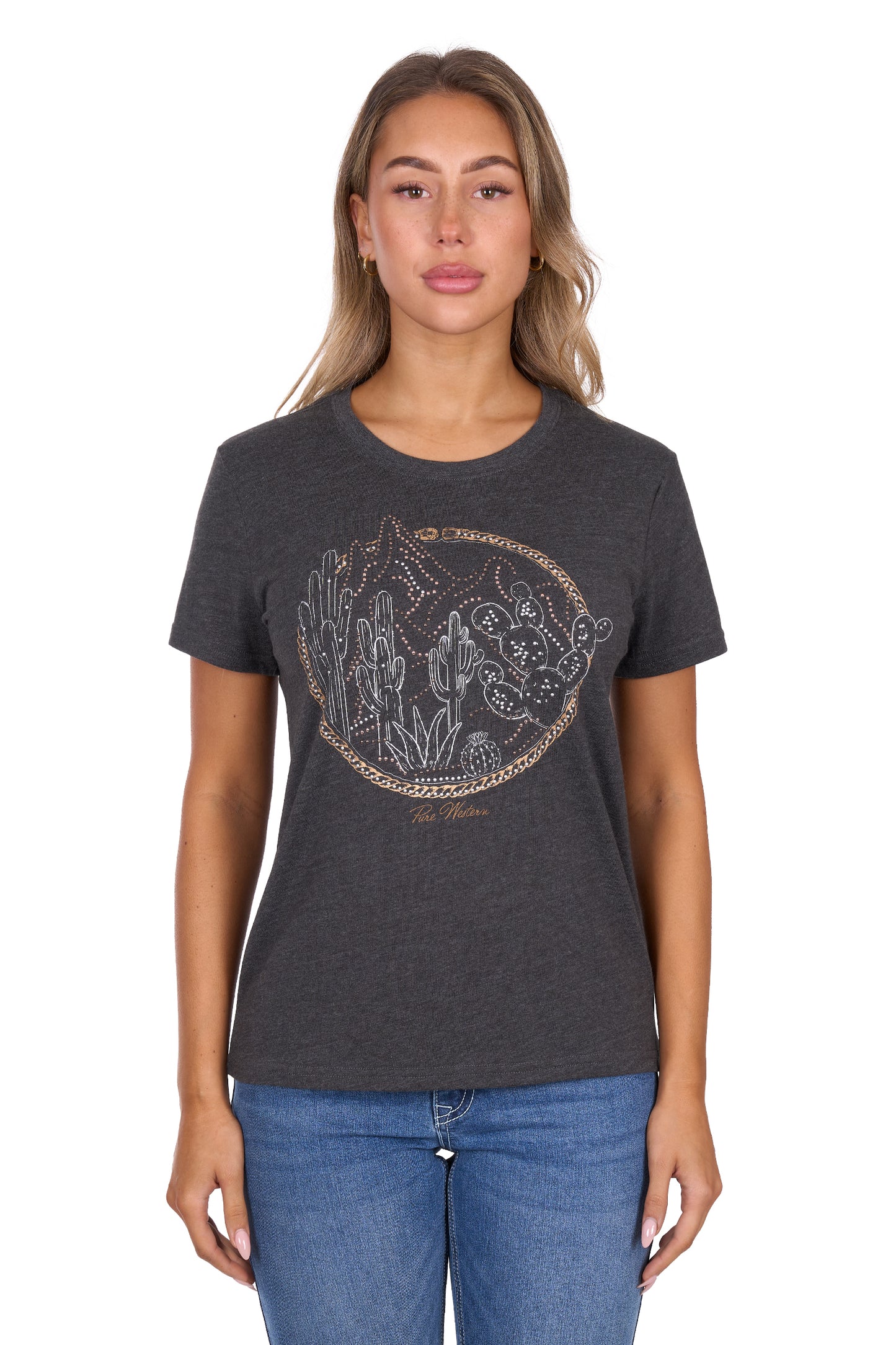 Pure Western Womens Destiny Short Sleeve Tee