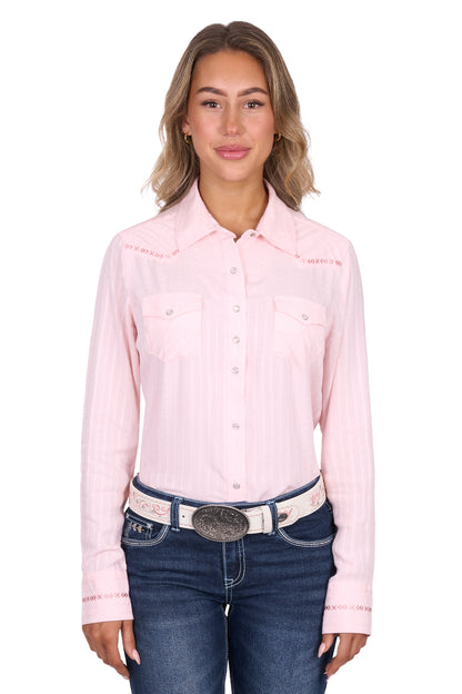 Pure Western Womens Evelyn Long Sleeve Shirt
