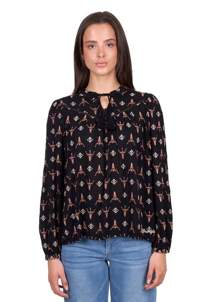 Wranger Womens Lucille Long Sleeve Blouse