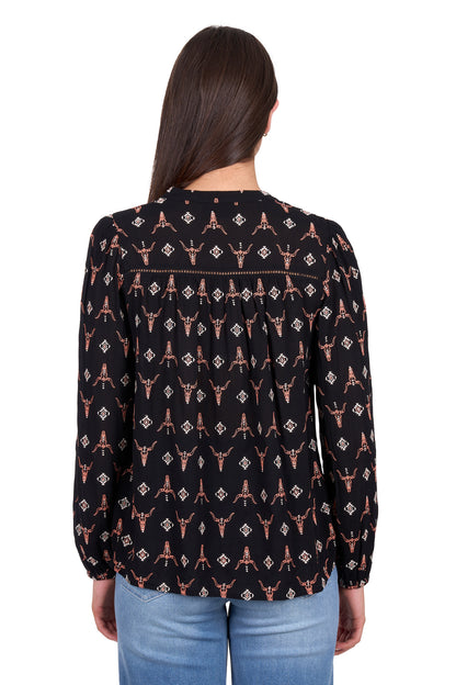 Wranger Womens Lucille Long Sleeve Blouse