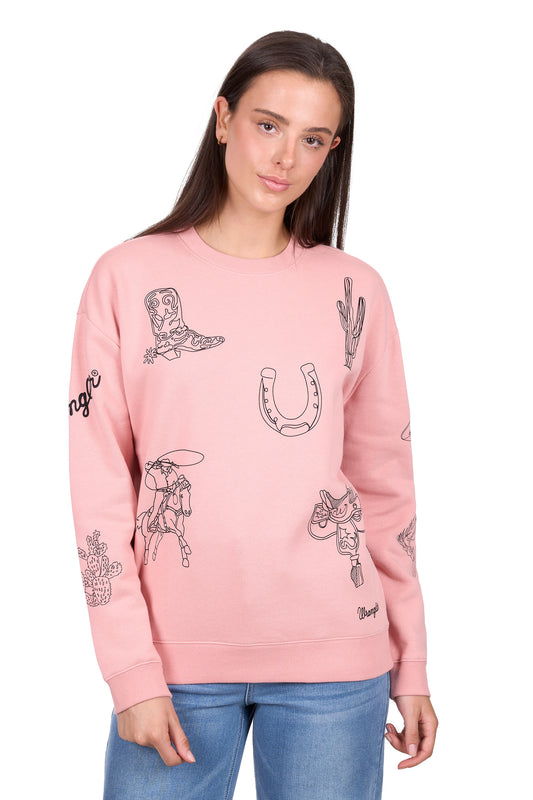 Wrangler Womens Mallory Crew Jumper