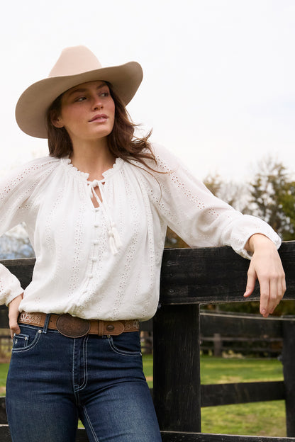 Pure Western Womens Pepper Long Sleeve Blouse