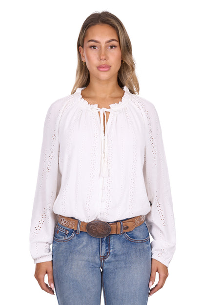 Pure Western Womens Pepper Long Sleeve Blouse