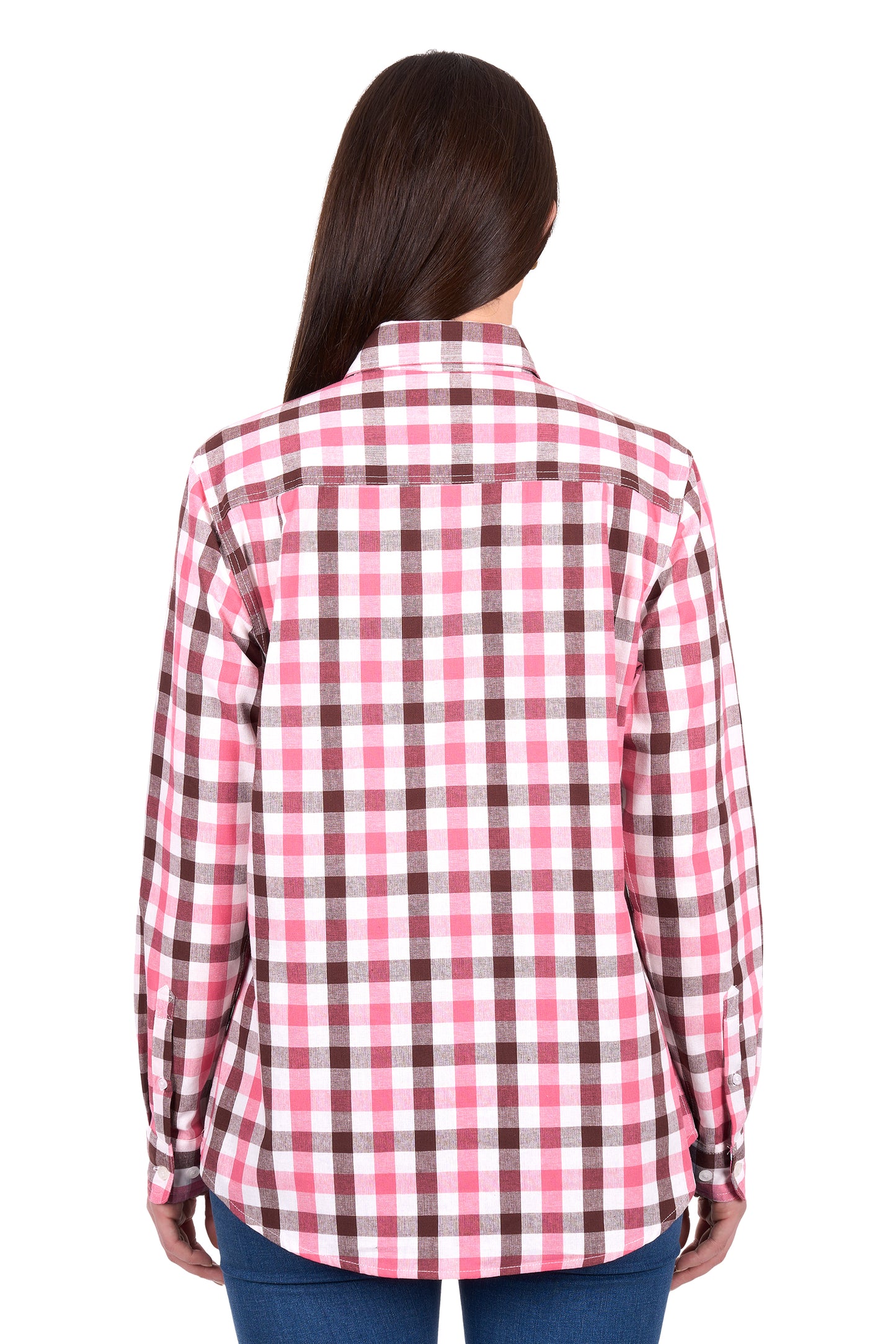 Hard Slog Womens Rachel Full Placket Long Sleeve Shirt