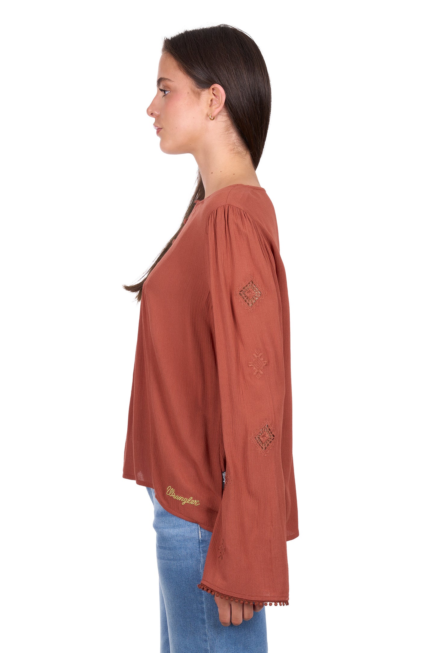 Wrangler Womens Roxana Long Sleeve Blouse