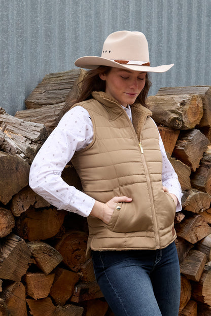 Pure Western Womens Sherri Reversible Vest