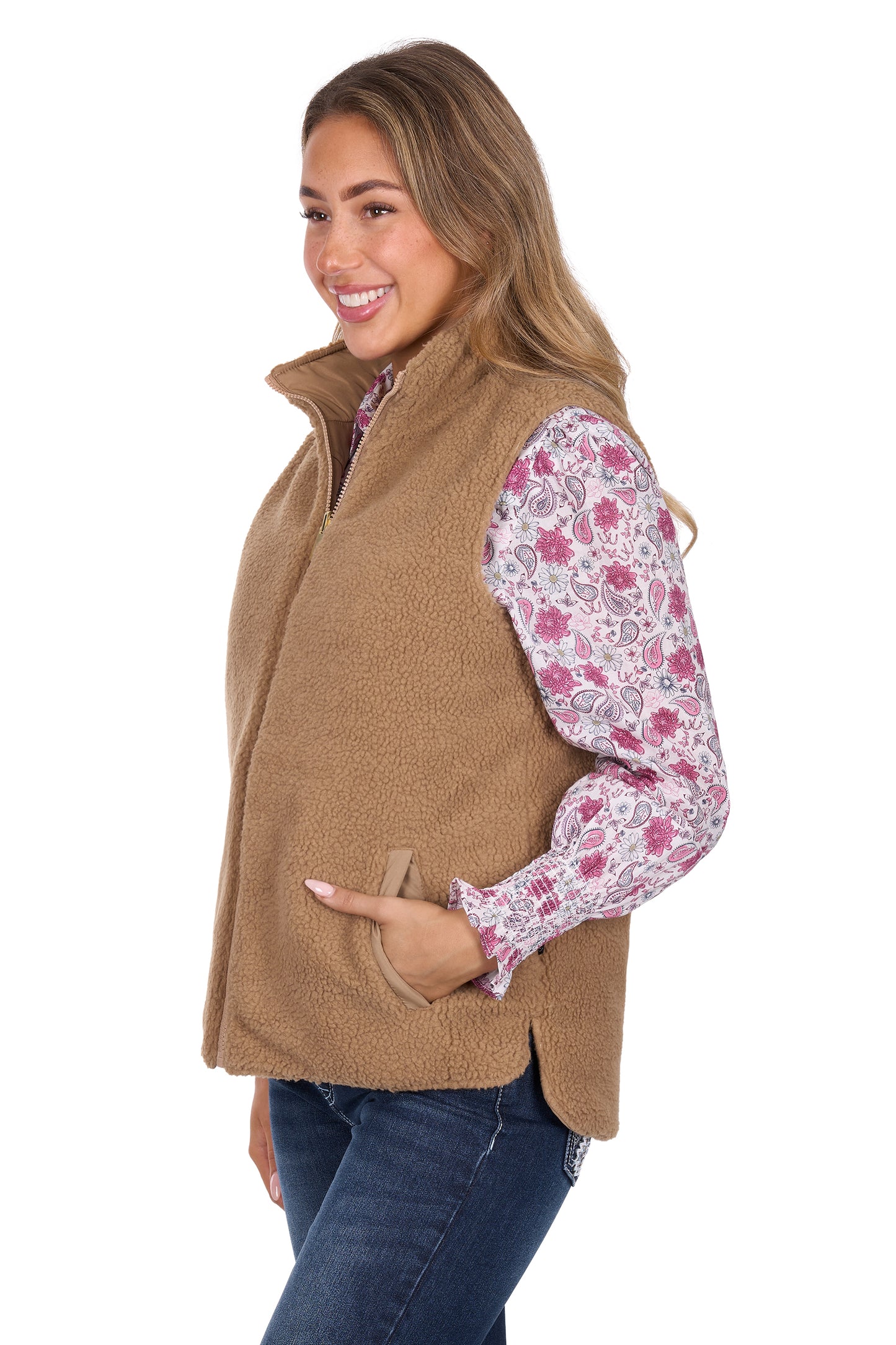 Pure Western Womens Sherri Reversible Vest