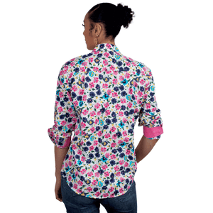Just Country Womens Abbey Full Button Print Workshirt