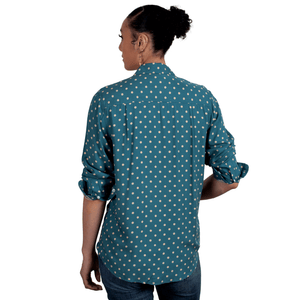 Just Country Womens Abbey Full Button Print Workshirt