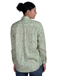 Just Country Womens Abbey Full Button Print Workshirt