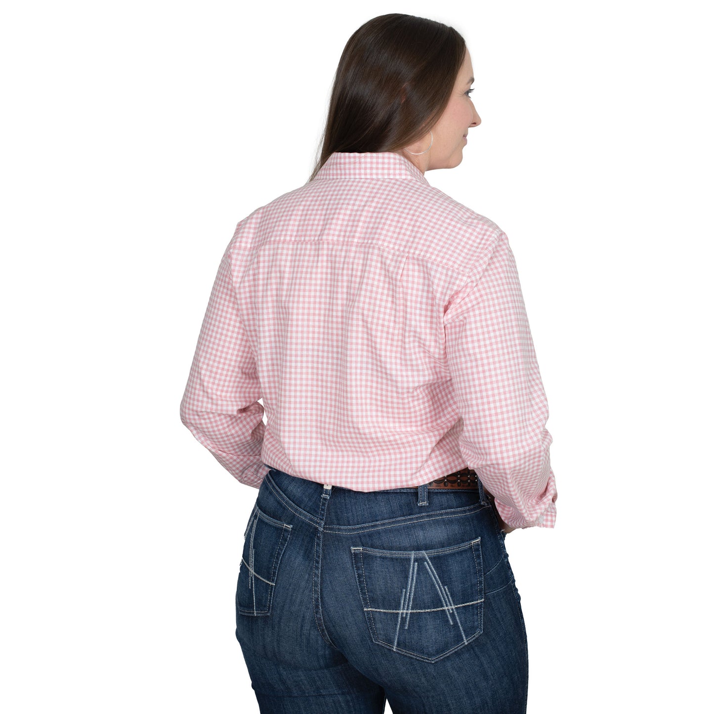 Just Country Womens Abbey Full Button Print Workshirt