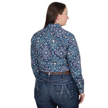 Load image into Gallery viewer, Just Country Womens Abbey Full Button Print Workshirt