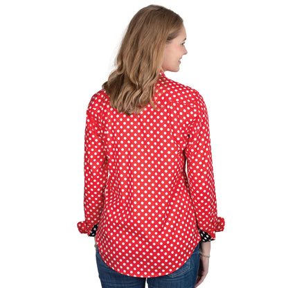 Just Country Womens Abbey Fulll Button Print Workshirt
