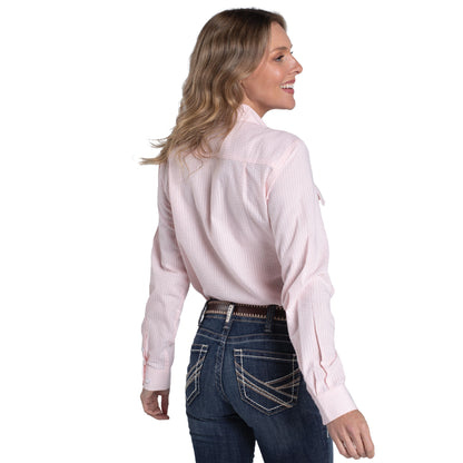 Just Country Womens Abbey Full Button Print Country Workshirt