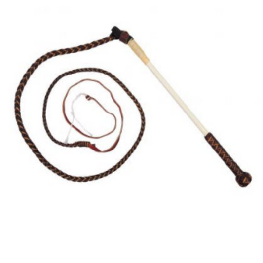 Toowoomba Saddlery 5ft Redhide Stock Whip - 4 Plait