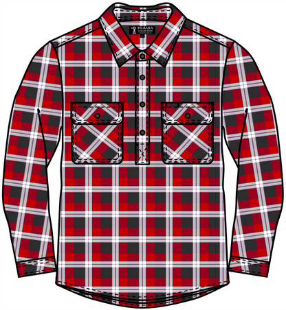 Pilbara Flannelette Mens Closed Front Shirt