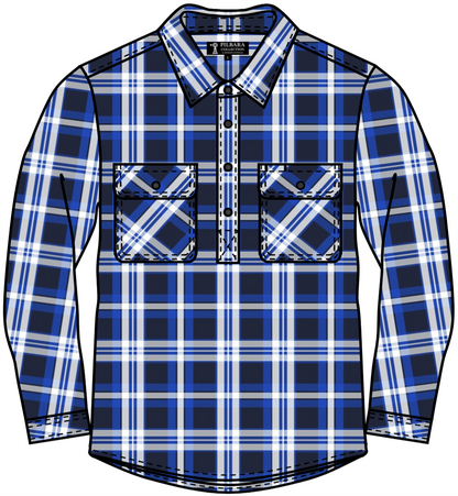 Pilbara Flannelette Mens Closed Front Shirt
