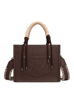 Load image into Gallery viewer, Wrangler Cow Print Tassel Crossbody Bag