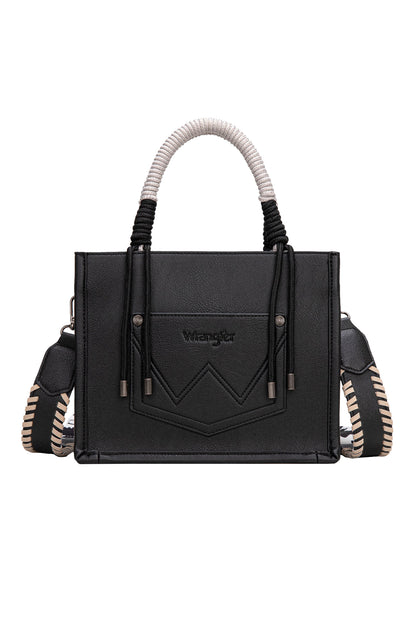 Wrangler Cow Print Tassel Crossbody Bag
