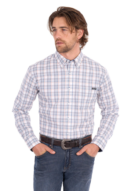Wrangler Mens Ben 1 Pocket Long Sleeve Shirt