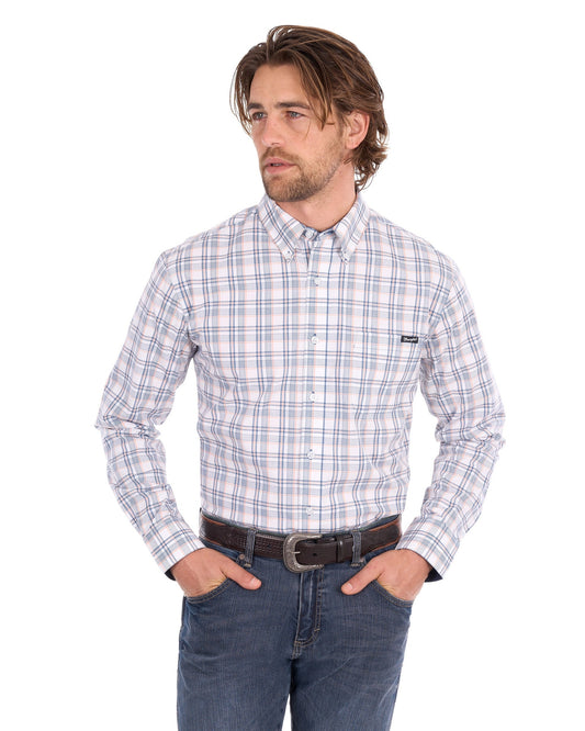 Wrangler Mens Ben 1 Pocket Long Sleeve Shirt