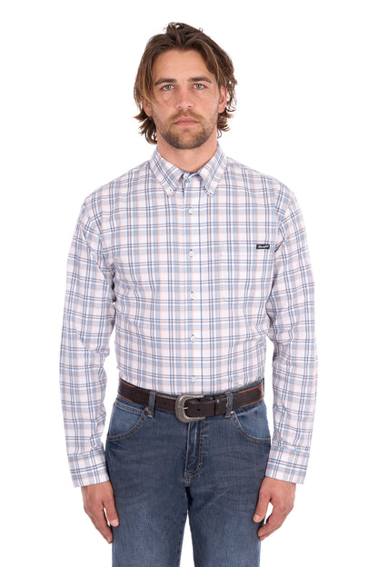Wrangler Mens Ben 1 Pocket Long Sleeve Shirt