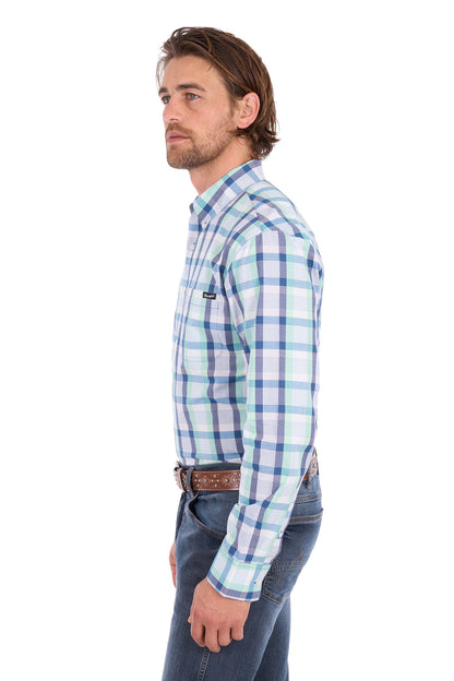Wrangler Mens Dale 1 Pocket Long Sleeve Shirt