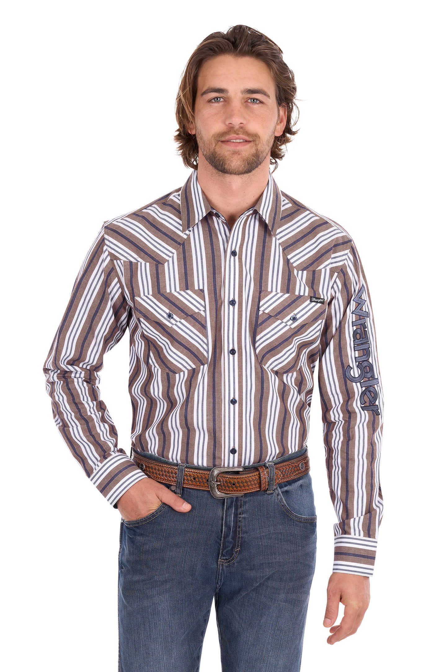 Wrangler Mens Eli Long Sleeve Shirt