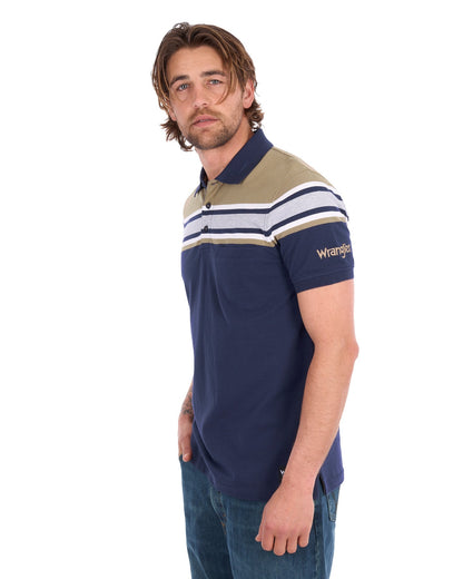 Wrangler Mens Tyrone 1 Pocket Short Sleeve Polo