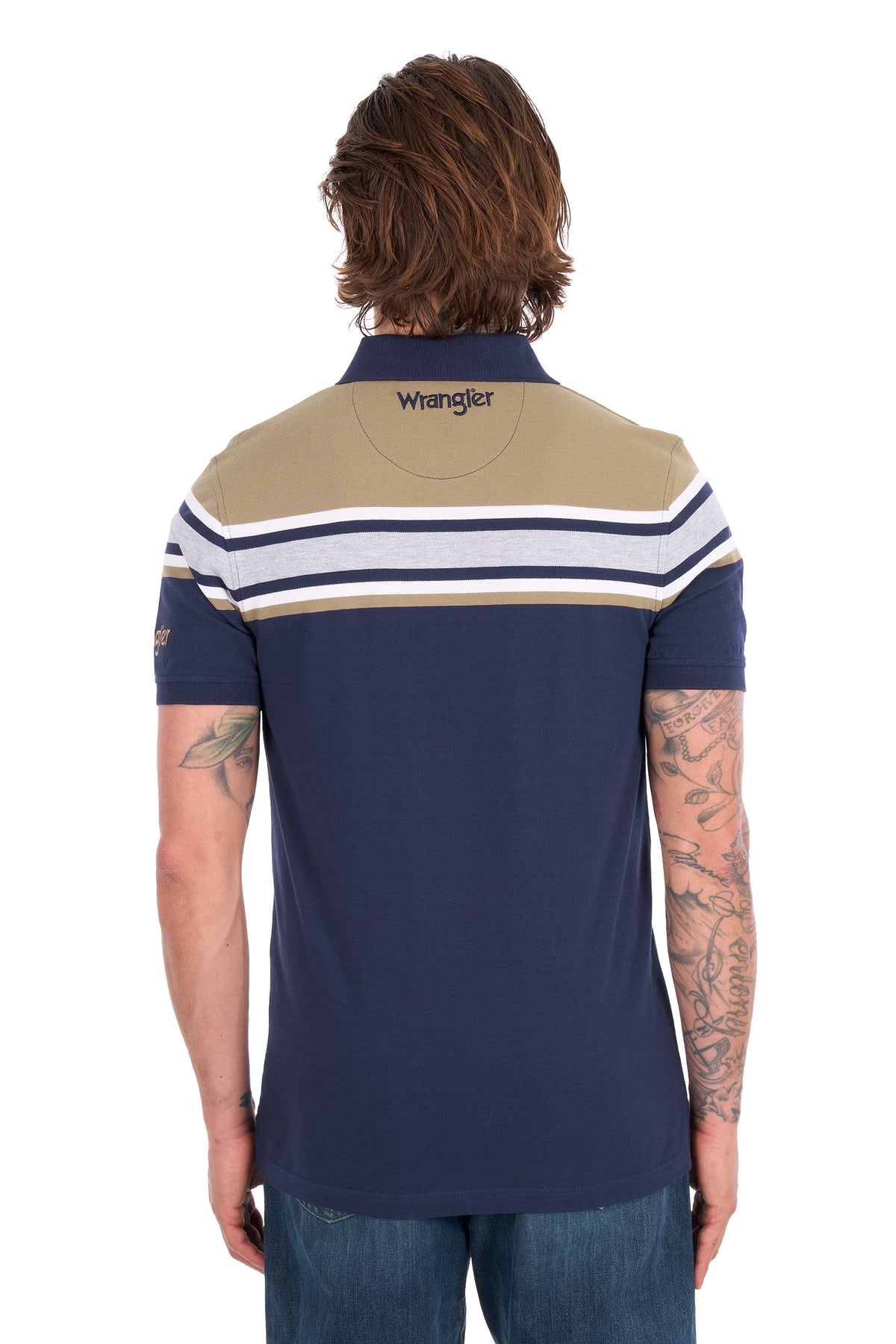 Wrangler Mens Tyrone 1 Pocket Short Sleeve Polo
