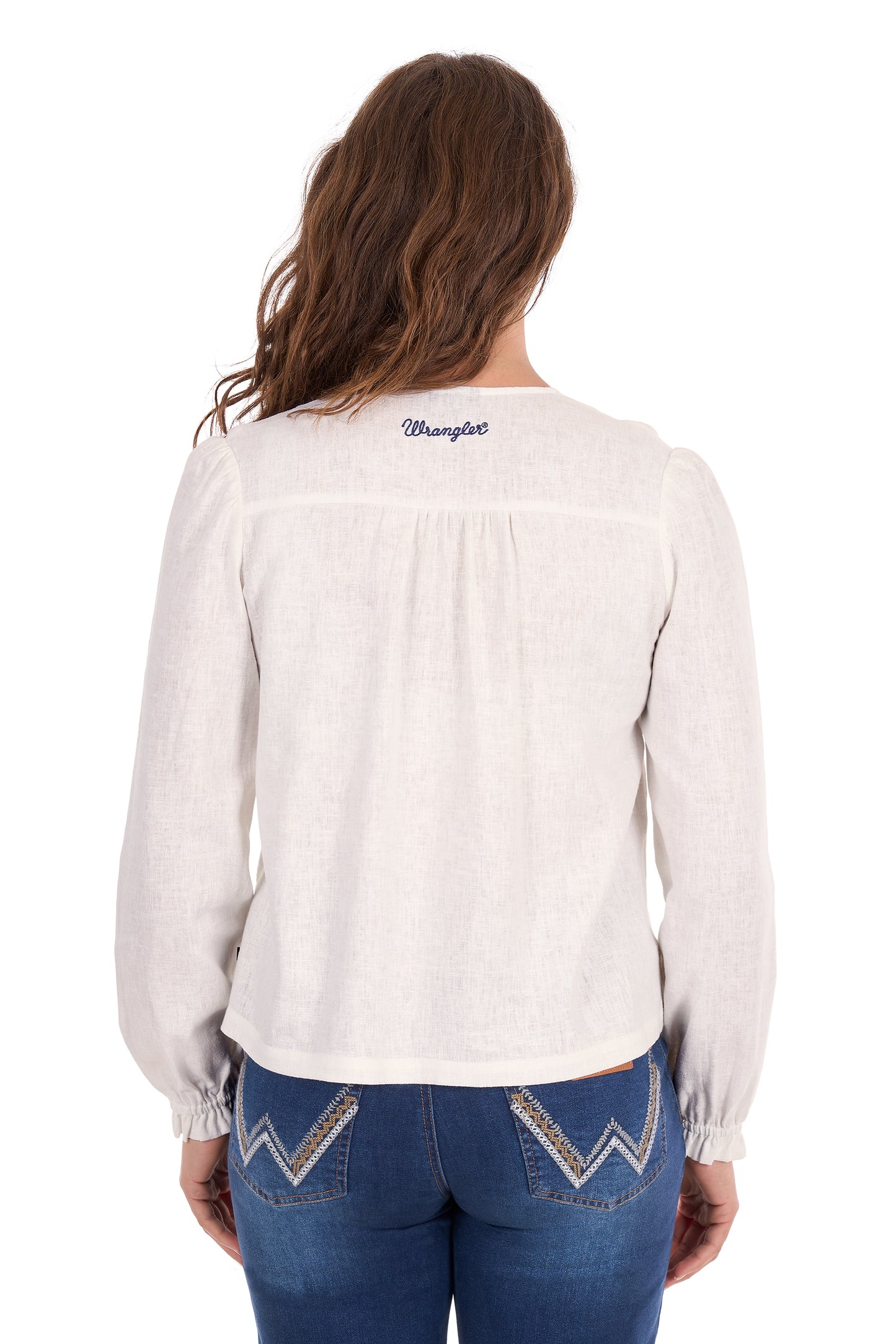 Wrangler Womens Ava Long Sleeve Blouse