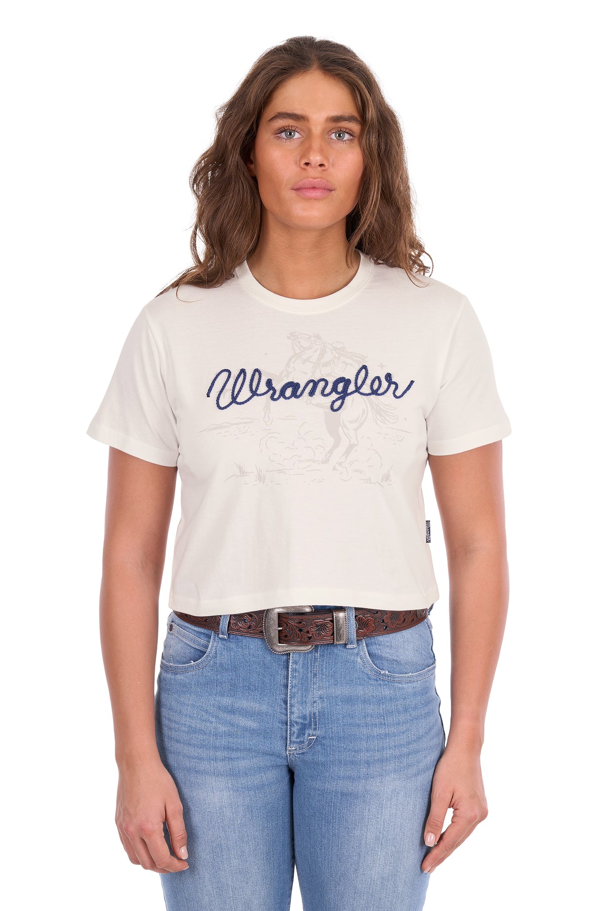 Wrangler Womens Cindy Crop Short Sleeve Tee