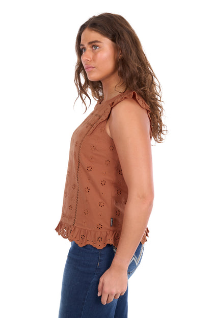 Wrangler Womens Grace Sleeveless Blouse