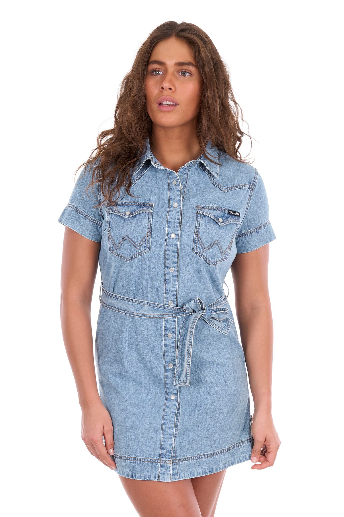 Wrangler Womens Marla Short Sleeve Dress