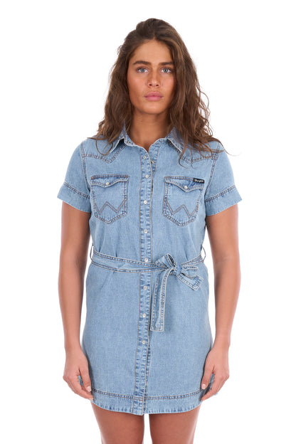 Wrangler Womens Marla Short Sleeve Dress