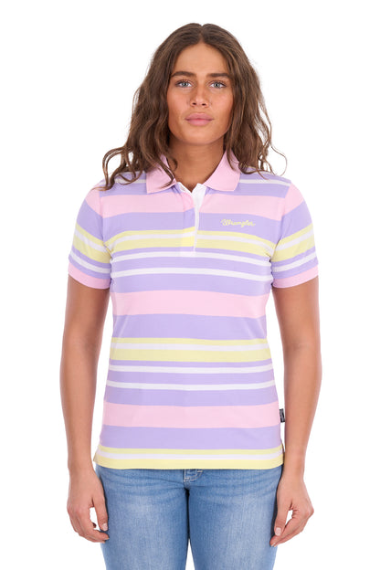 Wrangler Womens Quinn Short Sleeve Polo
