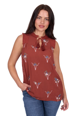 Wrangler Womens Krissy Short Sleeve Blouse