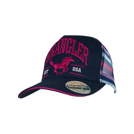 Wrangler Eliza High Profile Ponytail Trucker Cap