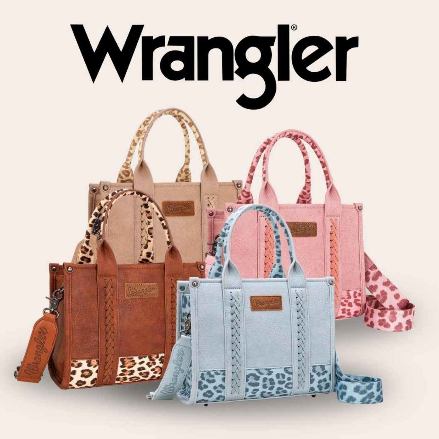 Wrangler Leopard Print Crossbody Bag