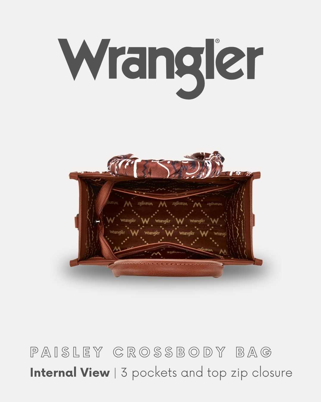 Wrangler Paisley Crossbody Bag