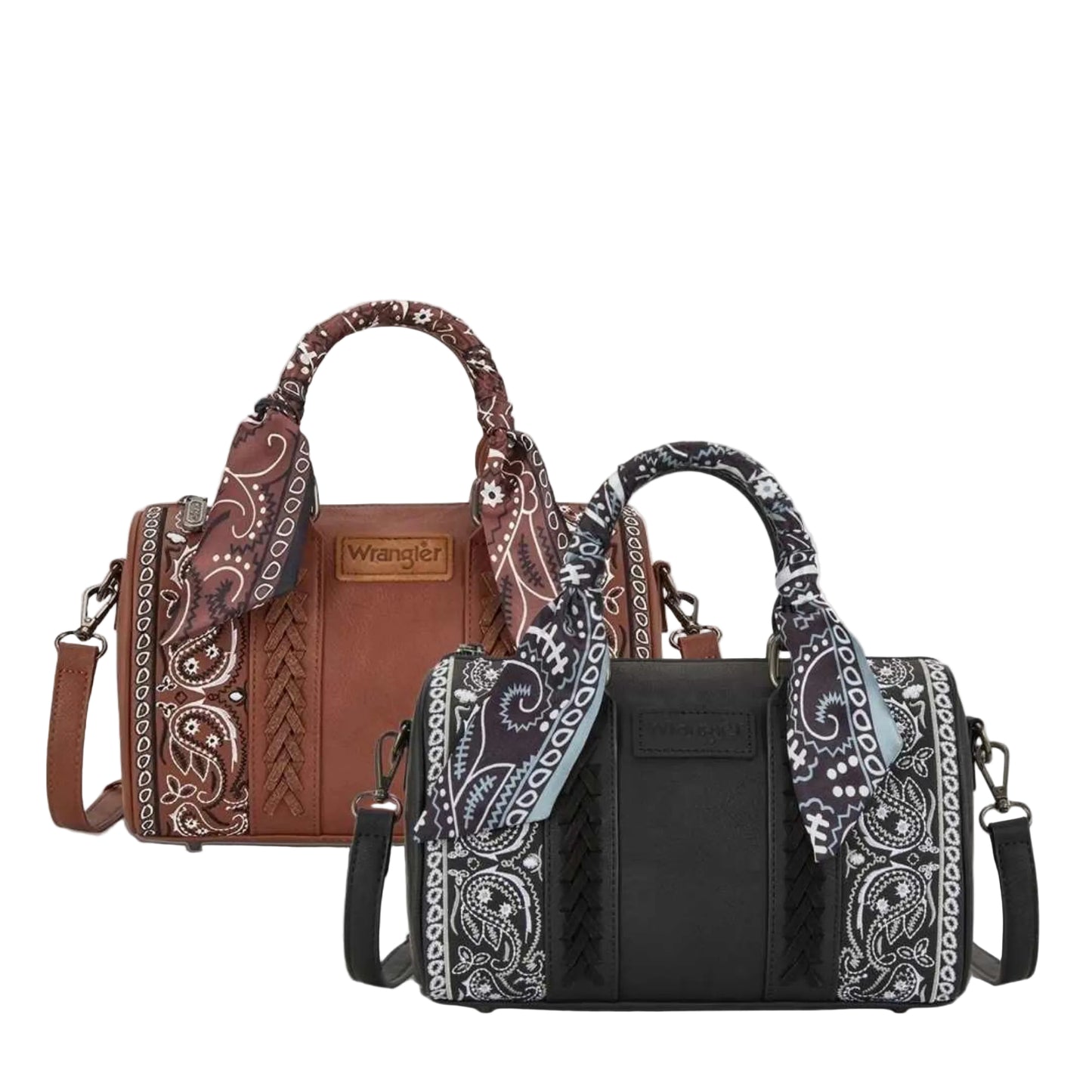 Wrangler Paisley Barrel Bag