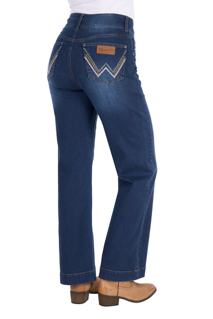 Wrangler Womens Chloe Hi Rise Jeans 30 Inch Leg