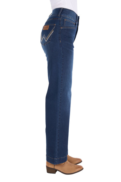 Wrangler Womens Chloe Hi Rise Jeans 34 Inch Leg