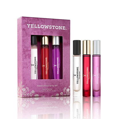 Tru Western Womens Purse Spray Set - Yellowstone Original, Tornado & Dusk - 3 x 10ml