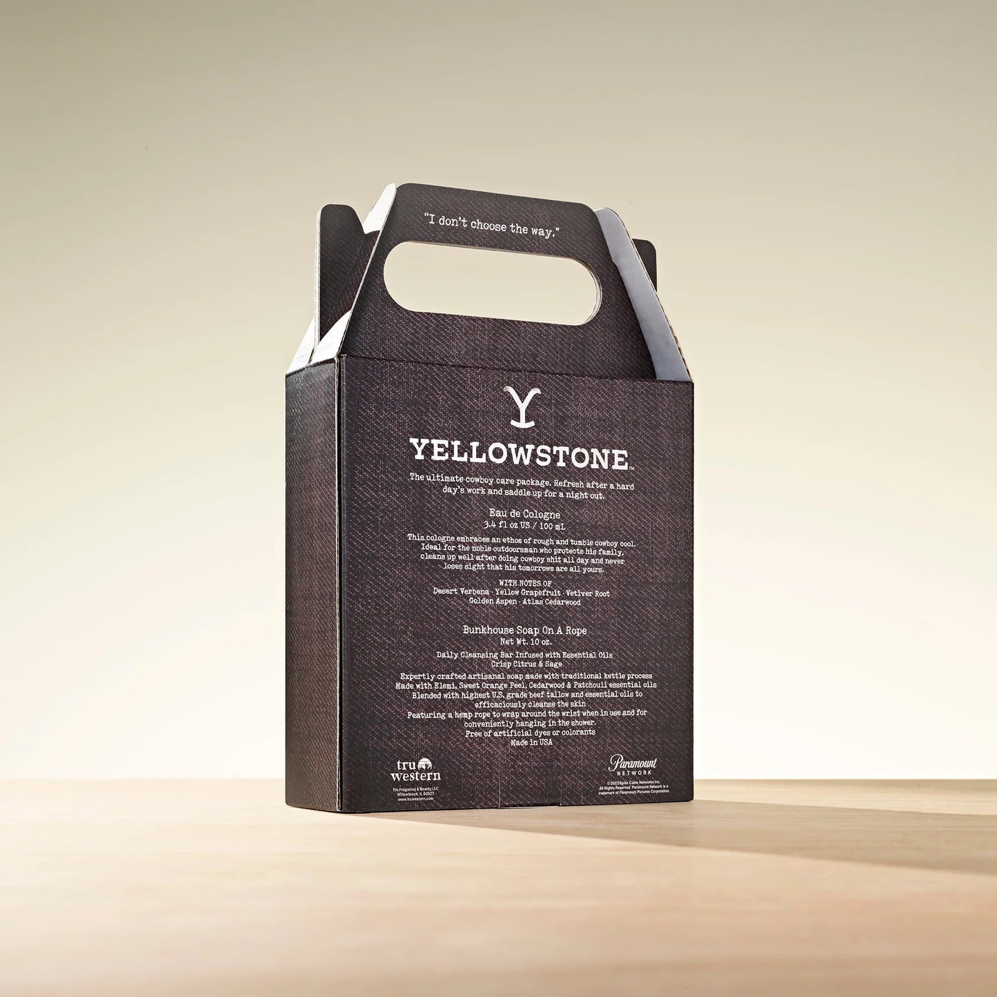Tru Western Mens Yellowstone Gift Set For Him Yellowstone Cologne And Bunkhouse Soap