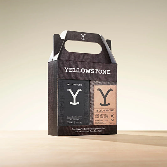 Tru Western Mens Yellowstone Gift Set For Him Yellowstone Cologne And Bunkhouse Soap
