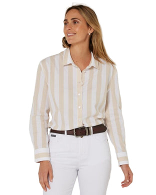 Pilbara Womens Jacquelin Classic Cotton Long Sleeve Shirt