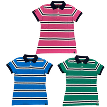 Load image into Gallery viewer, PILBARA LADIES Y/D STRIPED POLO