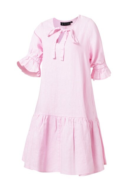 Pilbara Womens Tilly Linen 3/4 Sleeve Dress